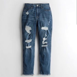 Hollister high rise curvy mom jean